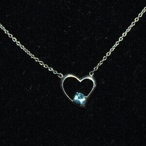 Boma Sterling Silver and Blue Topaz necklace